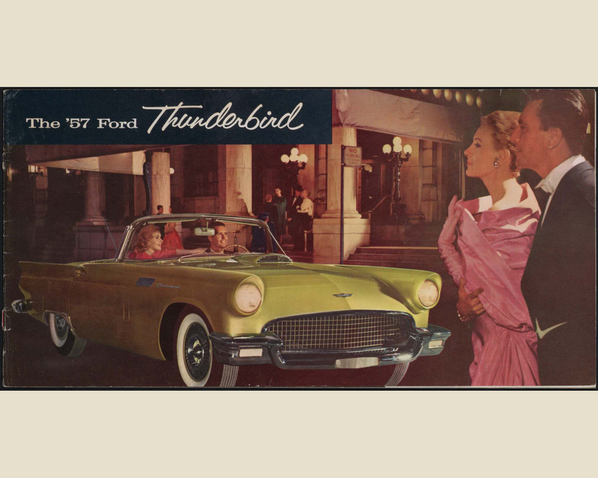 1957 Ford Thunderbird Brochure Page 1 0057-0032 — 16×20 proportions