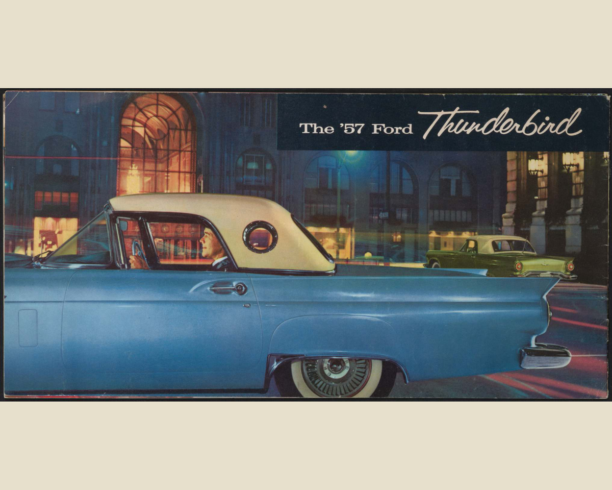 1957 Ford Thunderbird Brochure Page 16 0057-0036 — 16×20 proportions