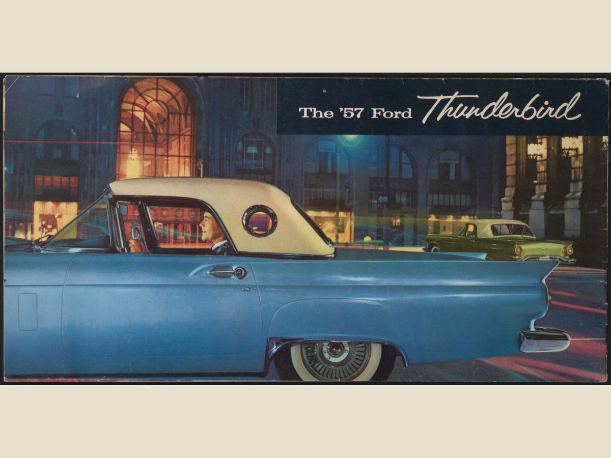 1957 Ford Thunderbird Brochure Page 16 0057-0036 — 18×24 proportions