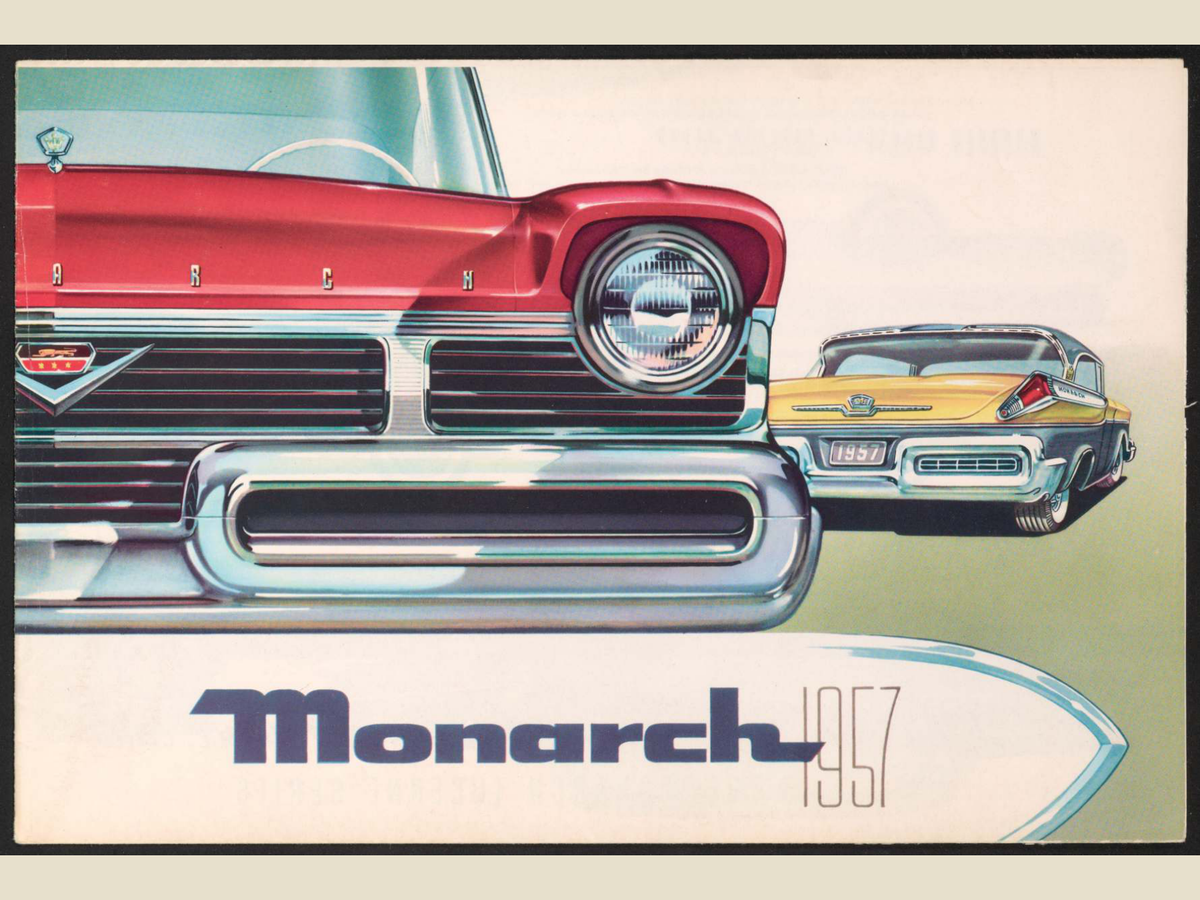 1957 Ford Monarch Brochure Page 1 0057-0038 — 18×24 proportions