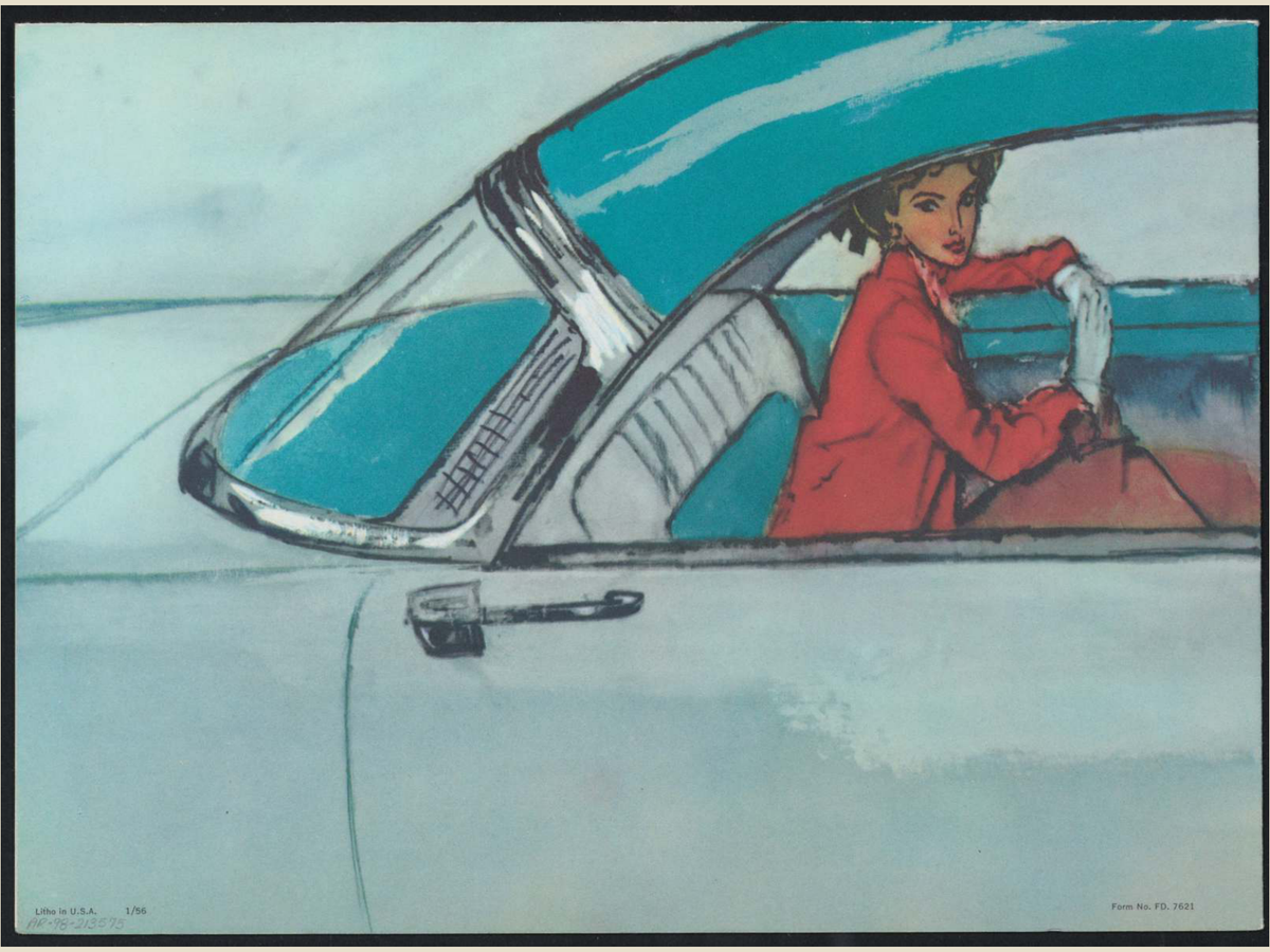 1957 Ford Fordor Victoria Brochure Page 4 0057-0045 — 18×24 proportions