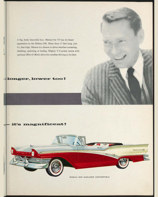 1957 Meteor Cars Brochure Page 7 0057-0047 — 16×20 proportions