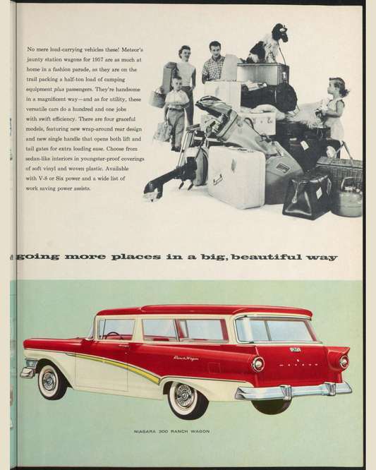 1957 Meteor Cars Brochure Page 17 0057-0053 — 16×20 proportions
