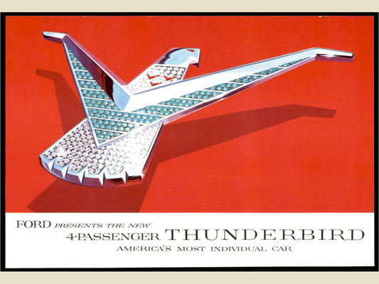1958 Ford Thunderbird Brochure Page 1 0058-0010 — 18×24 proportions