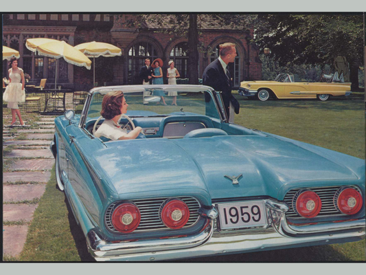 1959 Ford Thunderbird Brochure Page 4 0059-0014 — 18×24 proportions