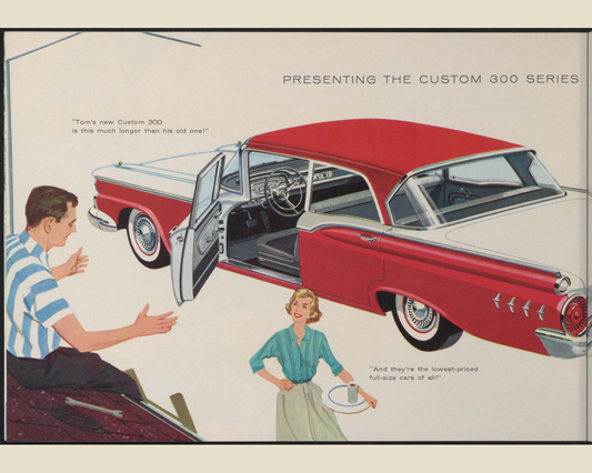 1959 Ford Car Line Brochure Page 10 0059-0021 — 16×20 proportions