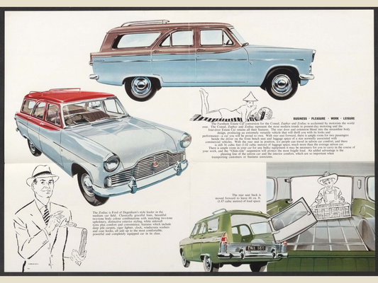 1959 ford consul zephyr and zodiac Brochure Page 3 0059-0047 — 18×24 proportions