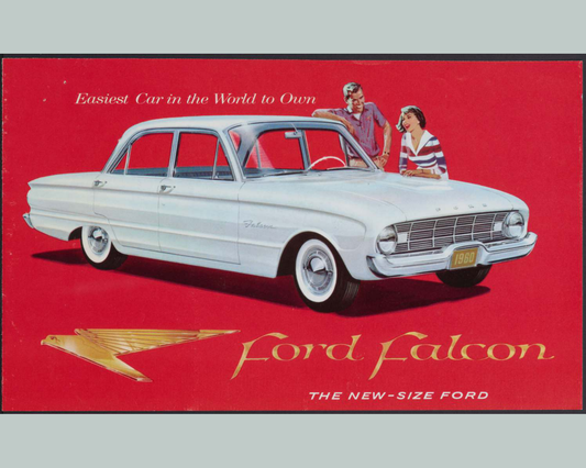 1960 Ford Falcon Brochure Page 1 0060-0000 — 16×20 proportions