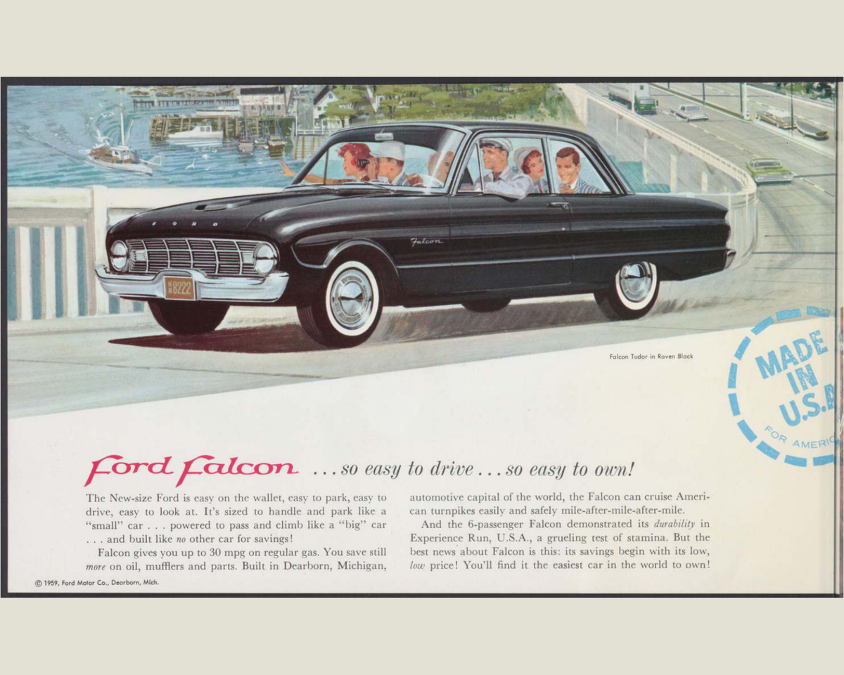 1960 Ford Falcon Brochure Page 2 0060-0012 — 16×20 proportions