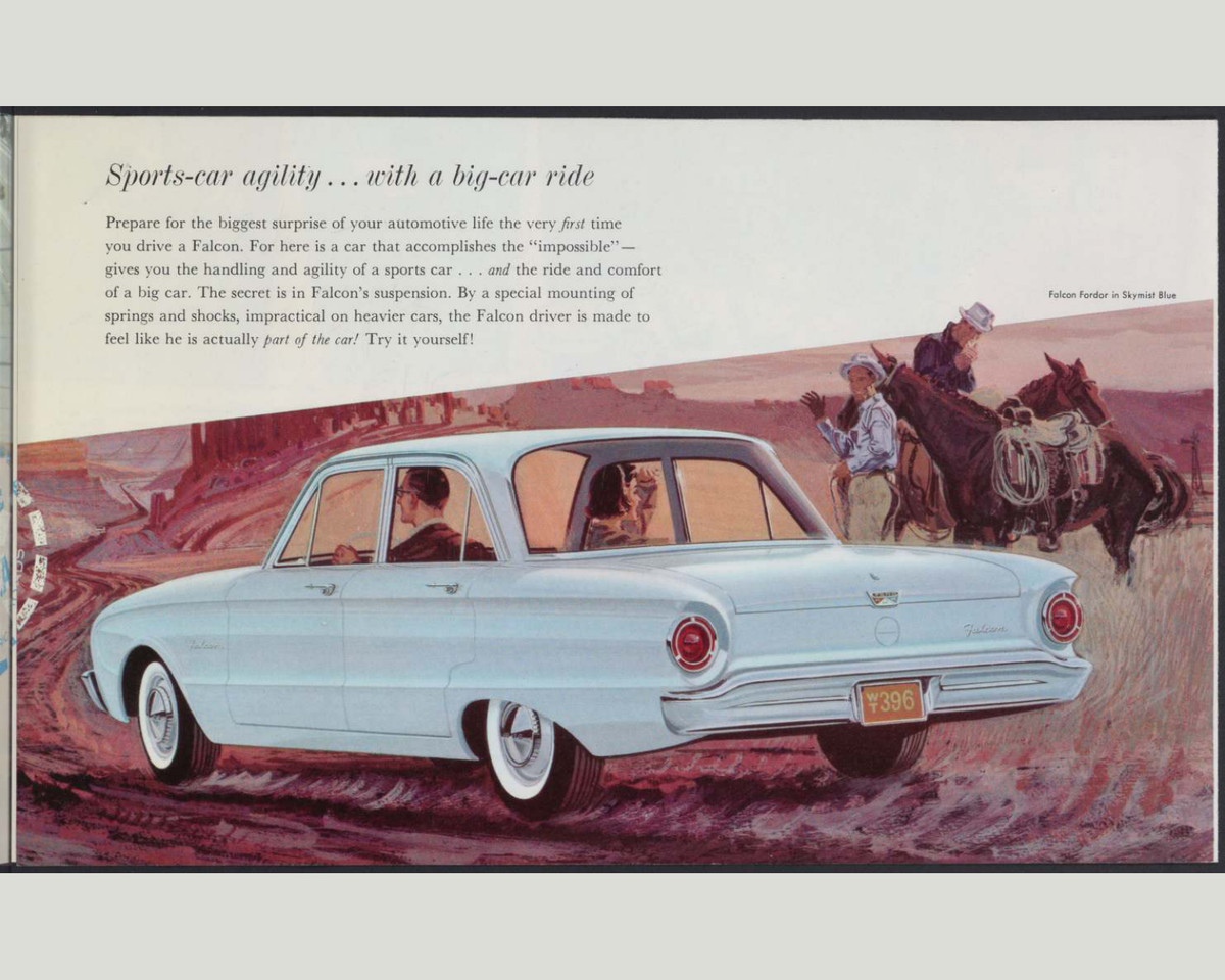 1960 Ford Falcon Brochure Page 5 0060-0013 — 16×20 proportions