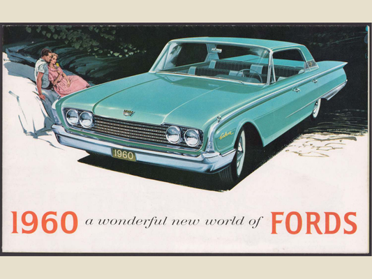 1960 Ford Car Line Brochure Page 1 0060-0014 — 18×24 proportions