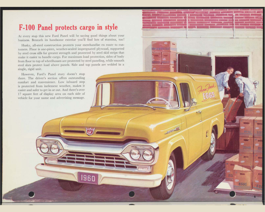 1960 Ford Light Duty Trucks F Series Brochure Page 6 0060-0019 — 16×20 proportions