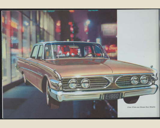 1960 Ford Edsel Brochure Page 4 0060-0021 — 16×20 proportions