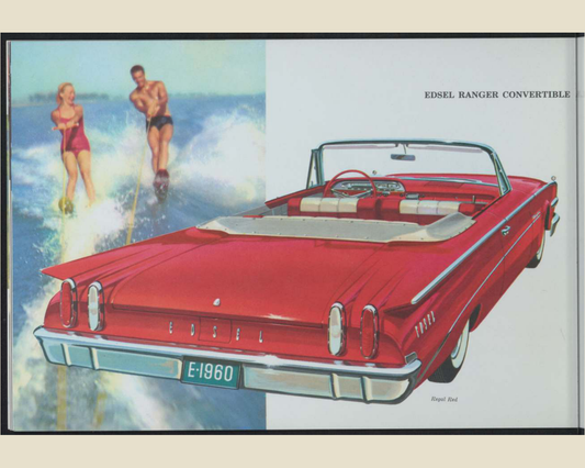 1960 Ford Edsel Brochure Page 12 0060-0023 — 16×20 proportions