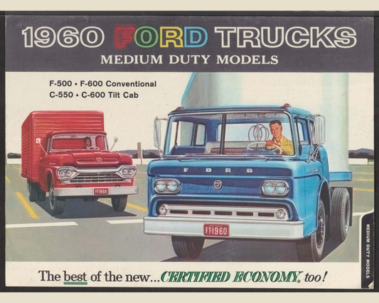 1960 ford medium duty trucks Brochure Page 1 0060-0026 — 16×20 proportions