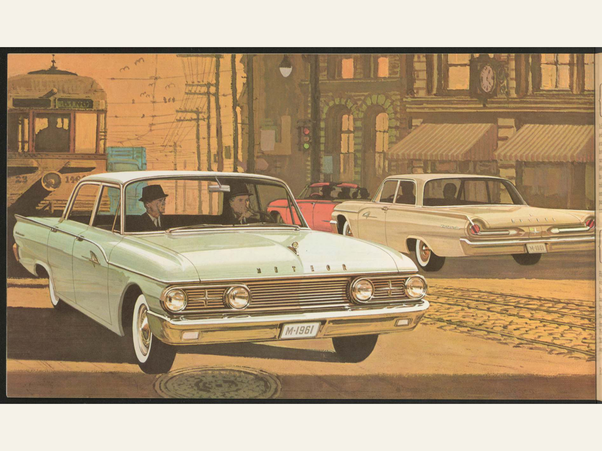 1961 Meteor Vehicles Brochure Page 6 0061-0005 — 18×24 proportions