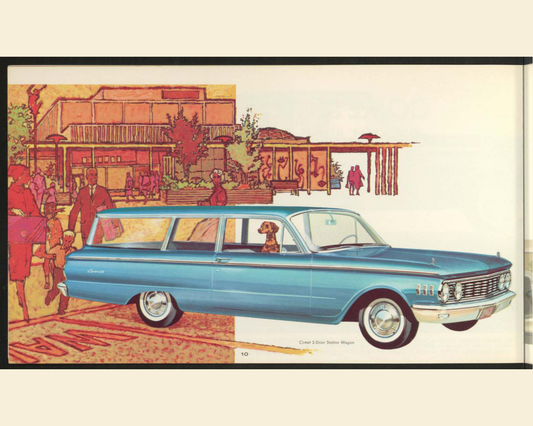 1961 Mercury Comet Brochure Page 10 0061-0012 — 16×20 proportions
