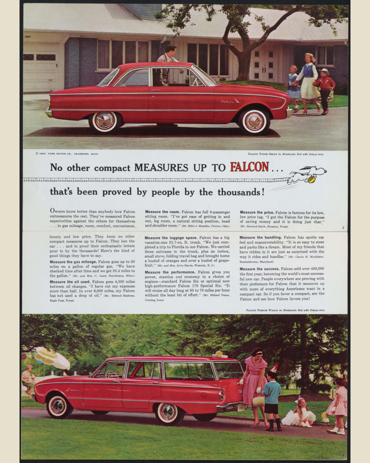 1961 Ford Falcon Brochure Page 2 0061-0015 — 16×20 proportions
