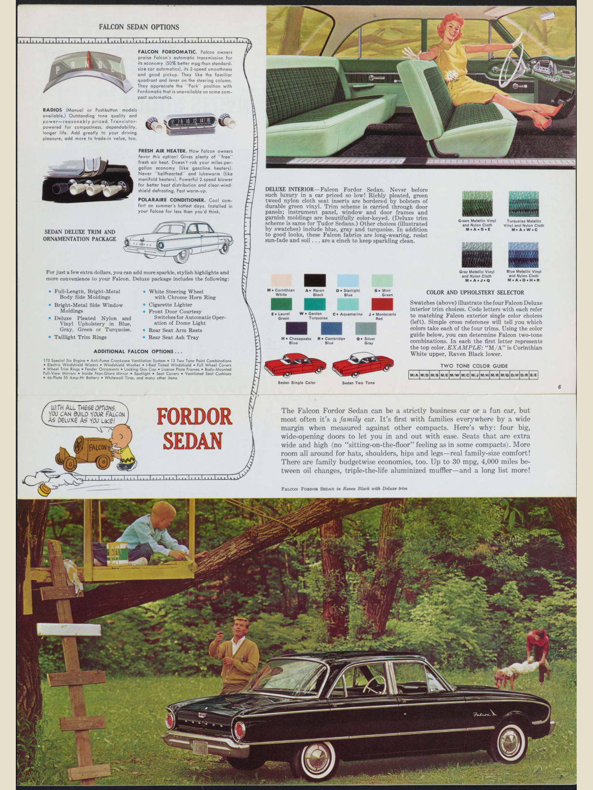 1961 Ford Falcon Brochure Page 4 0061-0017 — 18×24 proportions