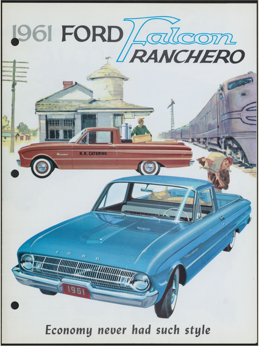 1961 ford falcon ranchero Brochure Page 1 0061-0020 — 18×24 proportions