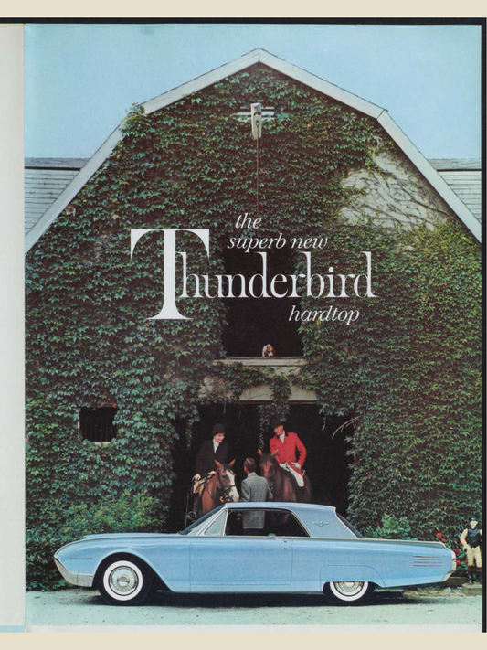 1961 Ford Thunderbird Brochure Page 4 0061-0024 — 18×24 proportions