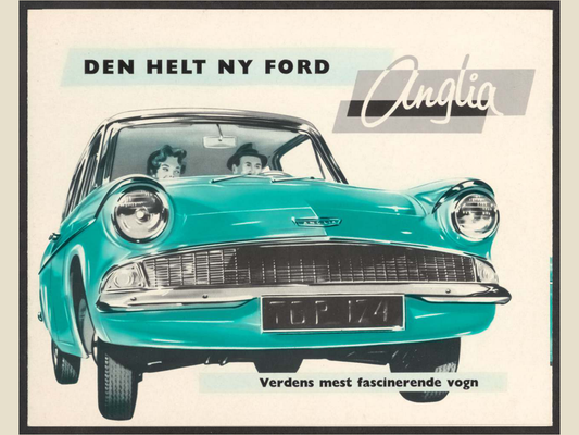 1961 ford anglia 105e Brochure Page 1 0061-0031 — 18×24 proportions