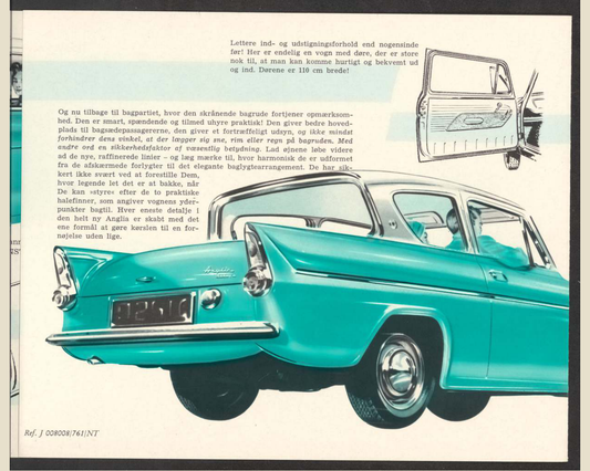 1961 ford anglia 105e Brochure Page 2 0061-0032 — 16×20 proportions