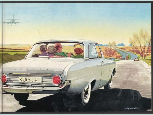 1962 Ford Taunus 17M P3 Brochure Page 9 0062-0001 — 18×24 proportions