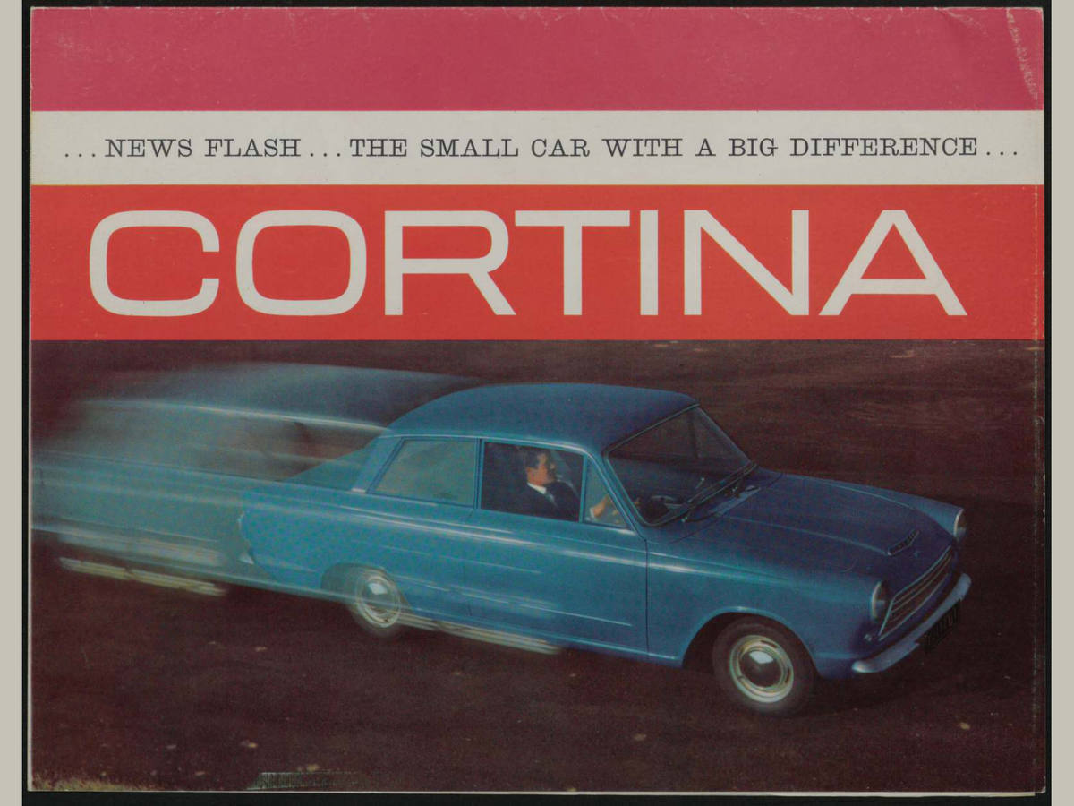 1962 Ford Cortina Brochure Page 1 0062-0003 — 18×24 proportions