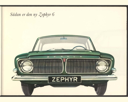 1962 Ford Zephyr 4 Mk 3 And Zephyr 6 Mark 3 Brochure Page 3 0062-0006 — 16×20 proportions