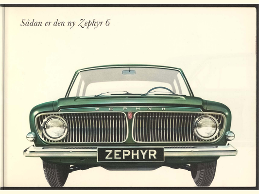 1962 Ford Zephyr 4 Mk 3 And Zephyr 6 Mark 3 Brochure Page 3 0062-0006 — 18×24 proportions