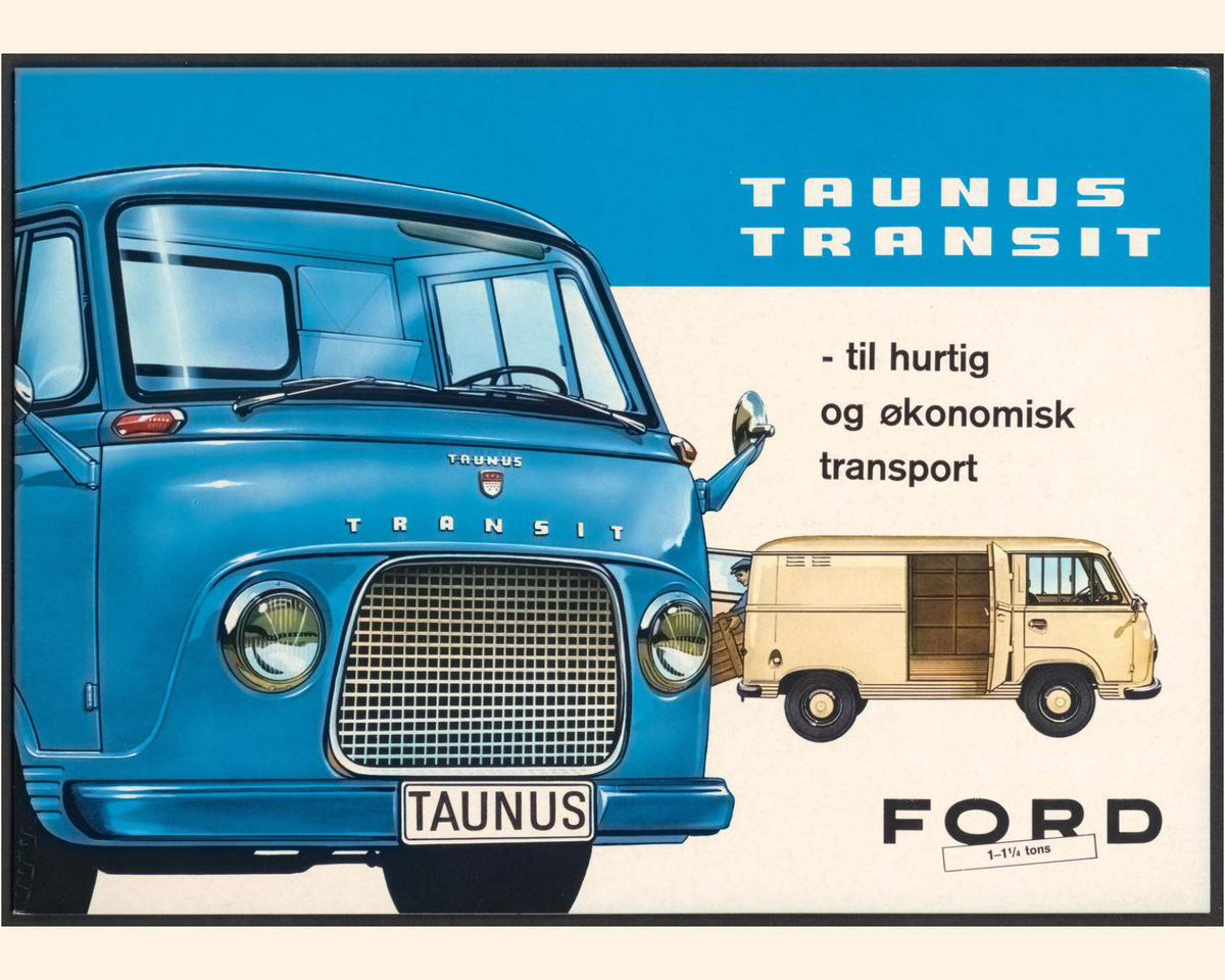 1962 Ford Taunus Transit Brochure Page 1 0062-0010 — 16×20 proportions