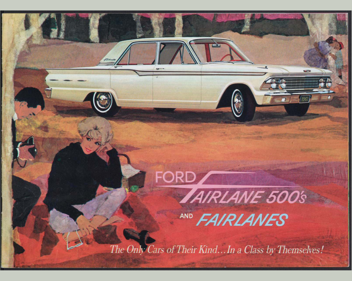 1962 Ford Fairlane 500 And Fairlane Brochure Page 1 0062-0012 — 16×20 proportions