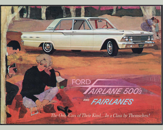1962 Ford Fairlane 500 And Fairlane Brochure Page 1 0062-0012 — 16×20 proportions