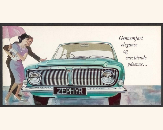 1962 Ford Zephyr 6 Brochure Page 1 0062-0016 — 16×20 proportions