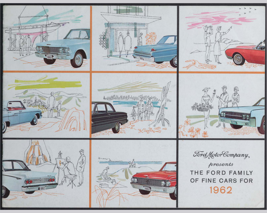 1962 Ford Family Of Fine Cars Brochure Page 1 0062-0017 — 16×20 proportions