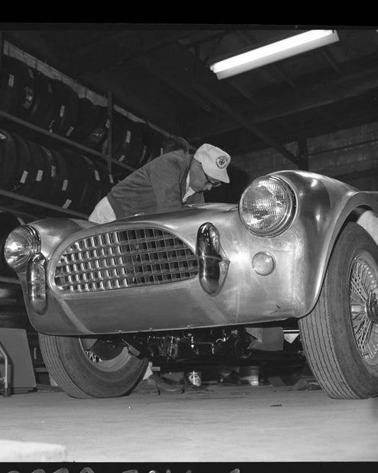 1962 COBRA CSX2000 INITIAL CALIFORNIA ASSEMBLY — Shelby American photo credit Dave Friedman