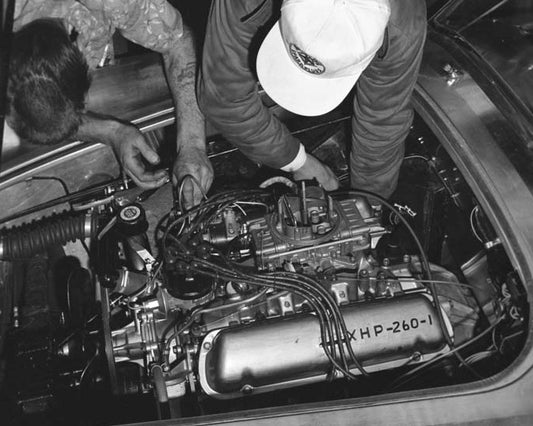 1962 COBRA CSX2000 INITIAL CALIFORNIA ASSEMBLY — Shelby American photo credit Dave Friedman
