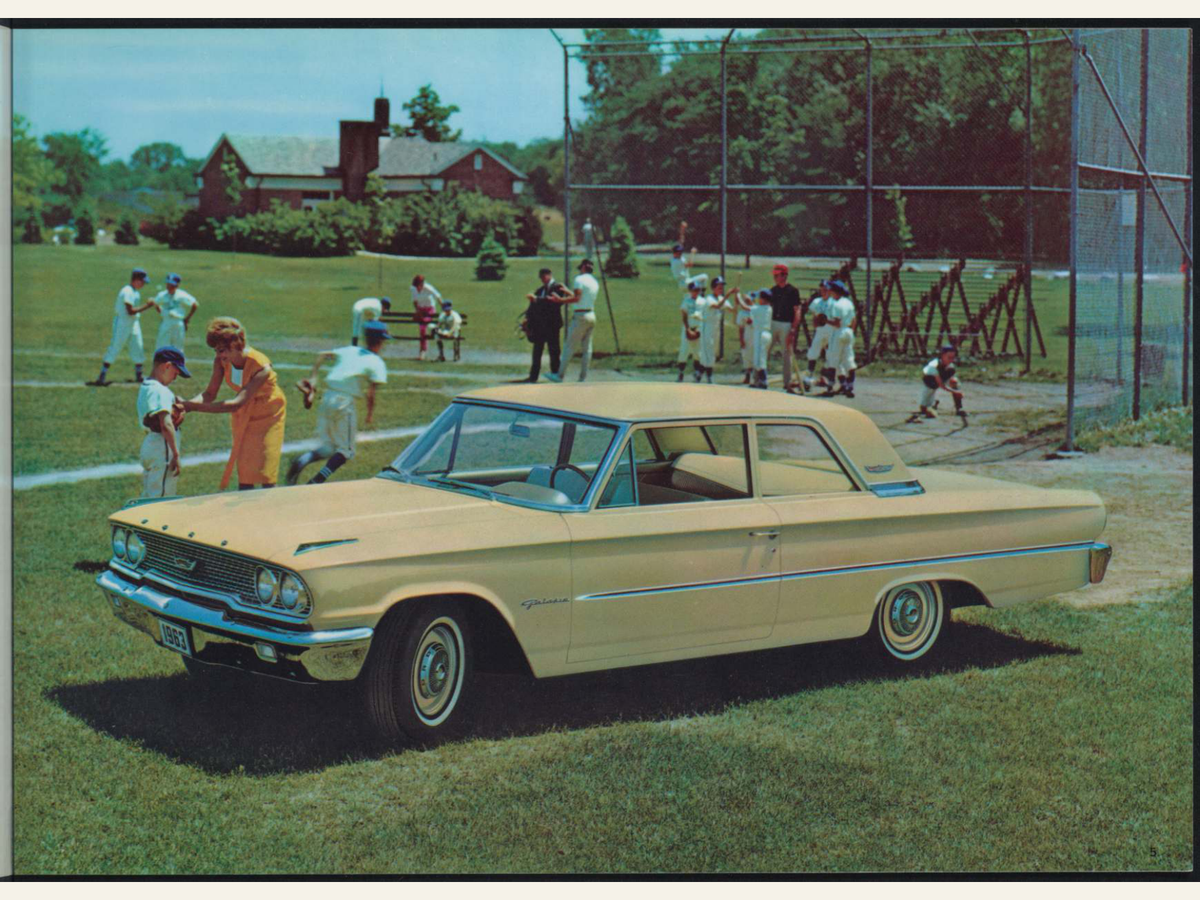1963 Ford Car Line And Super Torque Brochure Page 5 0063-0002 — 18×24 proportions