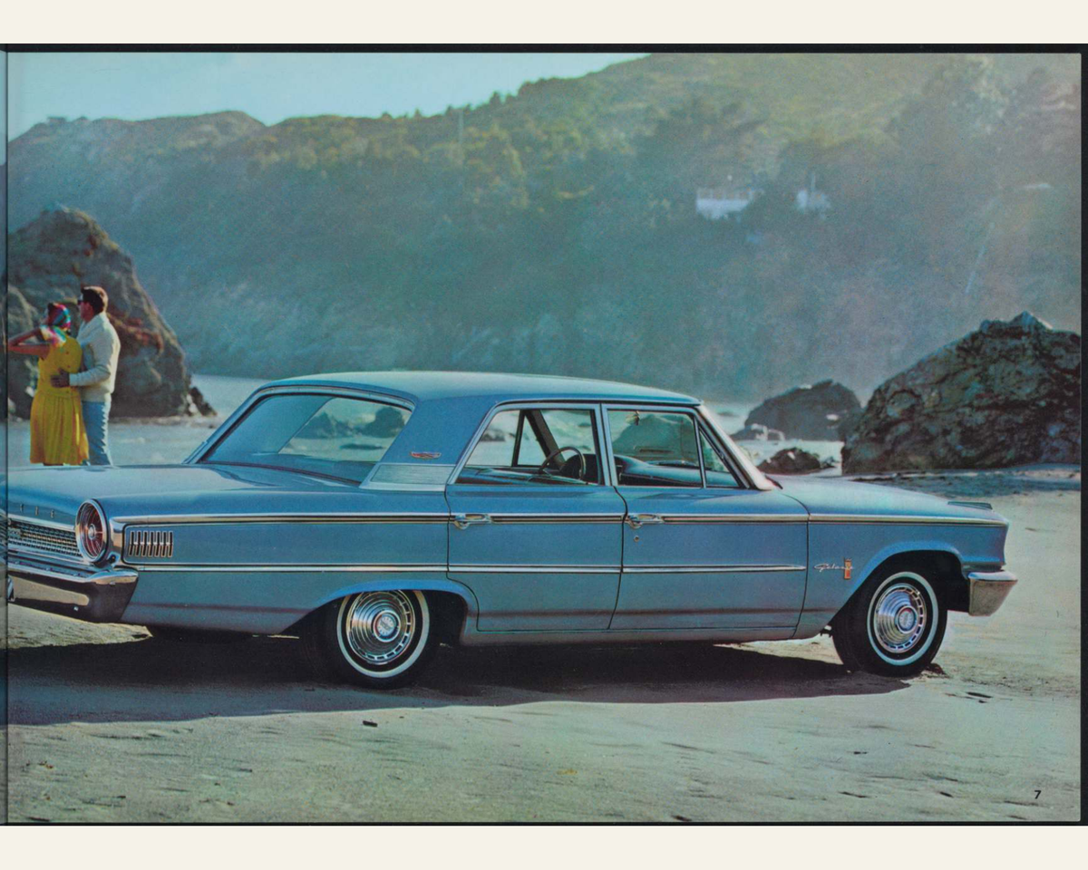 1963 Ford Car Line And Super Torque Brochure Page 7 0063-0003 — 16×20 proportions
