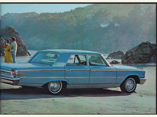 1963 Ford Car Line And Super Torque Brochure Page 7 0063-0003 — 18×24 proportions