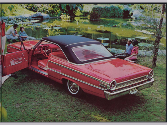 1963 Ford Car Line And Super Torque Brochure Page 11 0063-0005 — 18×24 proportions