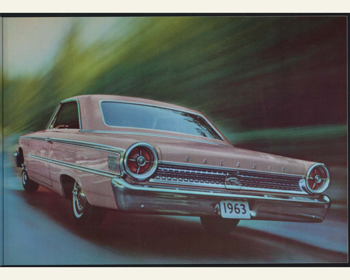 1963 Ford Car Line And Super Torque Brochure Page 17 0063-0006 — 16×20 proportions