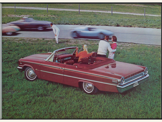 1963 Ford Car Line And Super Torque Brochure Page 19 0063-0007 — 18×24 proportions