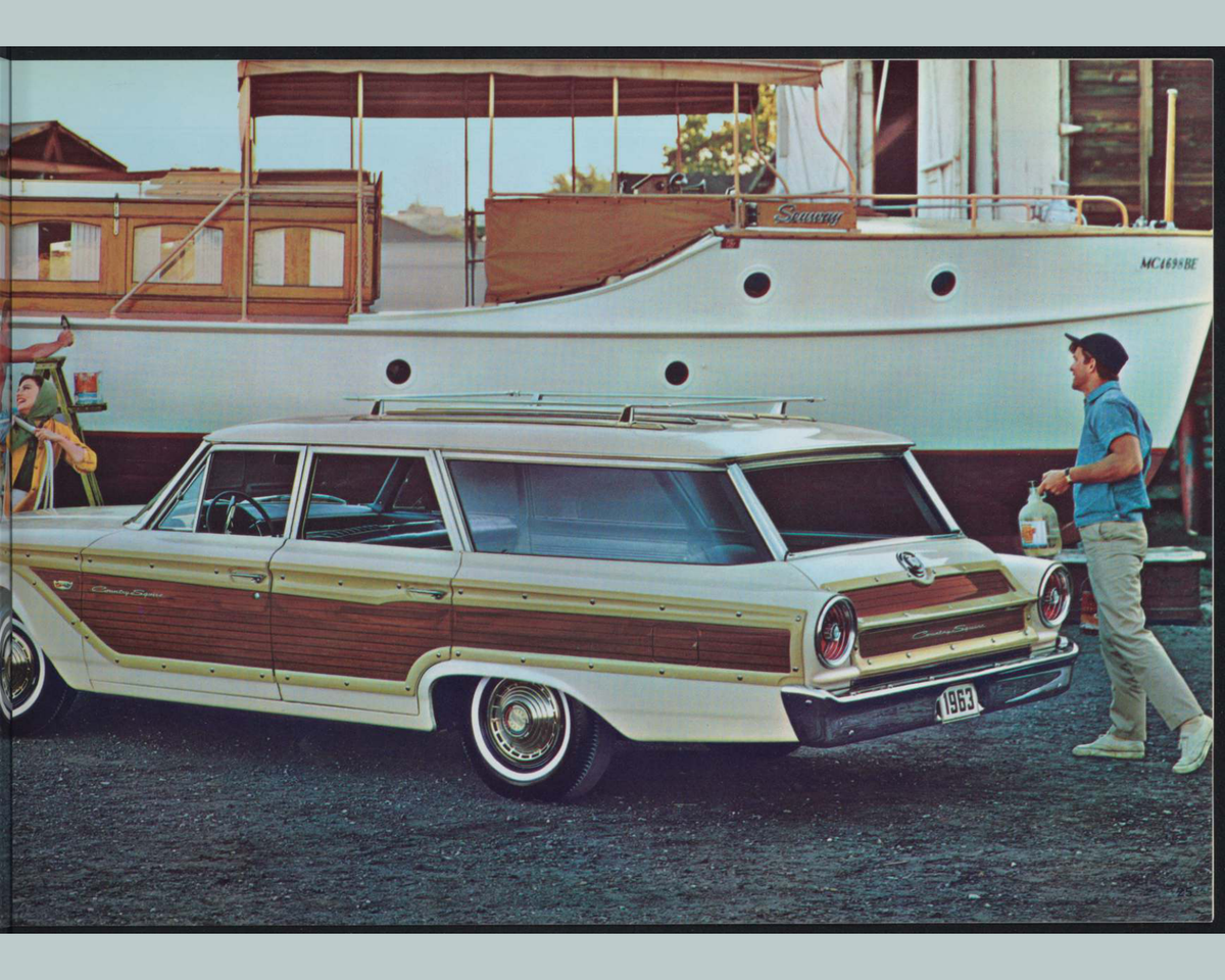 1963 Ford Car Line And Super Torque Brochure Page 25 0063-0009 — 16×20 proportions