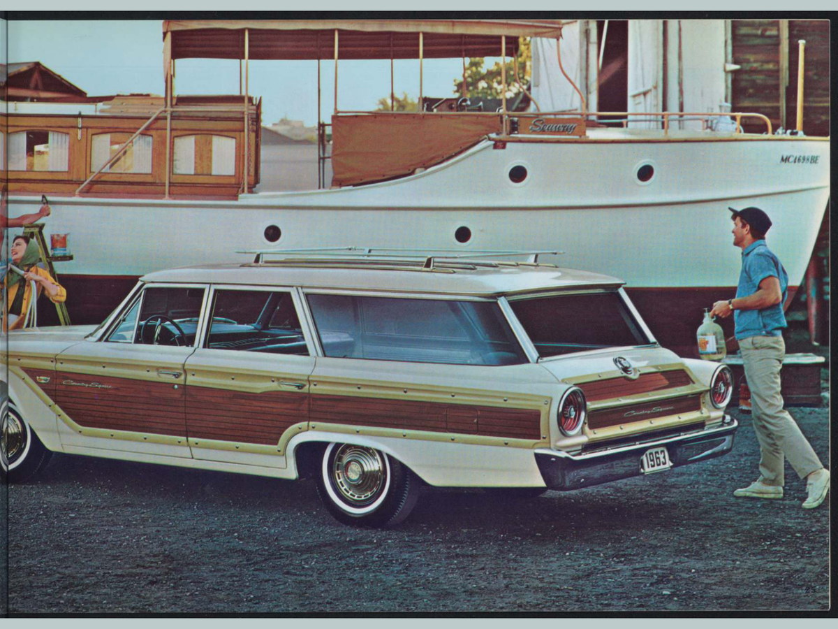 1963 Ford Car Line And Super Torque Brochure Page 25 0063-0009 — 18×24 proportions