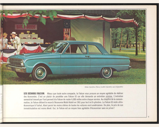 1963 Ford Falcon Brochure Page 5 0063-0011 — 16×20 proportions