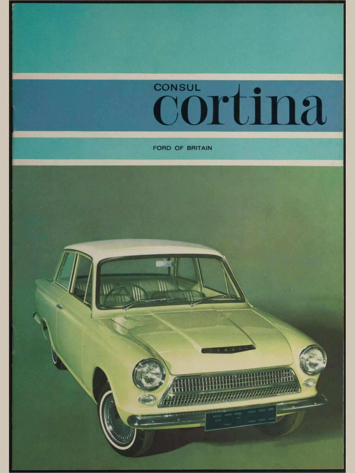 1963 Ford Consul Cortina Mk I Brochure Page 1 0063-0012 — 18×24 proportions