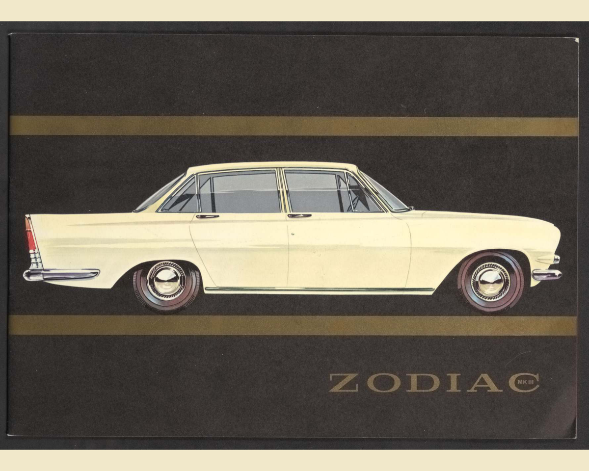 1963 Ford Zodiac Mark 3 Brochure Page 1 0063-0013 — 16×20 proportions