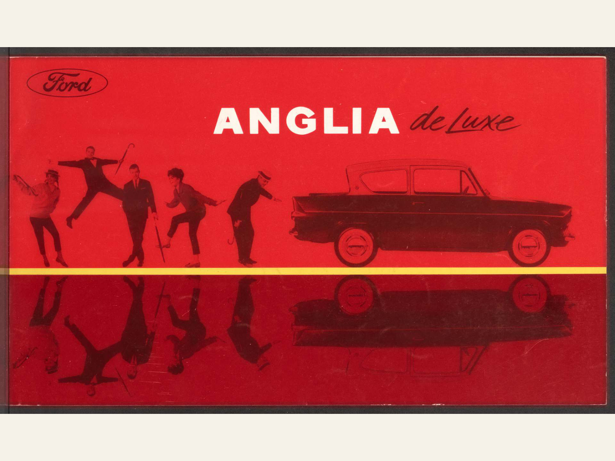 1963 Ford Anglia 105E Brochure Page 1 0063-0023 — 18×24 proportions
